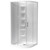 Cezanne Rounded Shower 900 x 900mm 2-Sided Moulded Wall Sliding Door Centre Waste White 1CZ2W99RMCRX