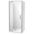 Millennium Shower 1000mm Square 3-Sided Flat Wall Corner Waste Satin 1ML2S111FL1X