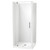 Millennium Shower 900mm Square 2-Sided Flat Wall Centre Waste White 1ML2W99SFL9X