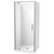 Millennium Shower 900mm Square 3-Sided Flat Wall Centre Waste Satin 1ML2S999FL9X