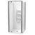 Sierra 1000mm Square Shower 2-Sided Moulded Wall Pivot Door Centre Waste Satin 1SI2S11SMS1X