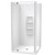 Sierra 1000mm Square Shower 2-Sided Moulded Wall Pivot Door Centre Waste White 1SI2W11SMS1X