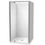 Sierra 1000mm Square Shower For Tiled Walls 3-Sided Centre Waste Satin 1SI2S111TL1X