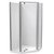 Sierra 1000mm Angle Corner Shower 2-Sided Flat Wall Satin 1SI2S11CFL1X