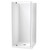 Sierra 900mm Square Shower 2-Sided Flat Wall Pivot Door Centre Waste White 1SI2W99SFL9X