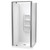 Sierra 900mm Square Shower 2-Sided Moulded Wall Pivot Door Centre Waste Satin 1SI2S99SMS9X