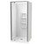 Sierra 900mm Square Shower 3-Sided Moulded Wall Pivot Door Centre Waste Satin 1SI2S999MB9X