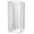 Sierra 1000mm Square Shower For Tiled Walls 2-Sided Corner Waste White 1SI2W11STL1C
