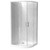 Cezanne Rounded Shower For Tile 900 x 900mm 2-Sided Sliding Door Corner Waste White 1CZ2W99RTLRC