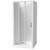 Cezanne Square Shower 900mm 3-Sided Flat Wall Sliding Door White 1CZ2W999FL9C