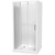 Cezanne Square Shower 1000mm 3-Sided Flat Wall Sliding Door Corner Waste White 1CZ2W111FL1C