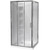 Cezanne Shower Square 1000mm 2-Sided Moulded Wall Sliding Door Corner Waste Bright 1CZ2B11SMC1C