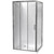 Cezanne Square Shower For Tiled Walls 900mm 2-Sided Sliding Door Corner Waste Bright 1CZ2B11STL1C