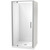 Millennium Shower 1000mm Square 3-Sided Flat Wall Centre Waste Satin 1ML2S111FL1C