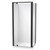 Sierra 1000 x 900mm Rectangle Shower 2-Sided Flat Wall 900mm Pivot Door Black 1SI2K19SFL9X