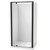 Sierra 1000 x 900mm Rectangle Shower 3-Sided Flat Wall 900mm Pivot Door Black 1SI2K919FL1X
