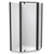 Sierra 1000mm Angle Corner Shower 2-Sided Flat Wall Black 1SI2K11CFL1X