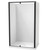 Sierra 1200 x 900mm Rectangle Shower 3-Sided Flat Wall 1200mm Pivot Door Black 1SI2K929FL2X