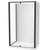 Sierra 1200 x 900mm Rectangle Shower 2-Sided Flat Wall 1200mm Pivot Door Black 1SI2K29SFL2X