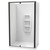 Sierra 1200 x 900mm Rectangle Shower 3-Sided Moulded Wall 1200mm Pivot Door Black 1SI2K929MB2X