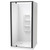 Sierra 900mm Square Shower 3-Sided Moulded Wall Pivot Door Corner Waste Black 1SI2K999MB9C