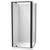 Sierra 1000 x 900mm Rectangle Shower For Tiled Walls 2-Sided 900mm Pivot Door Black 1SI2K19STL9X