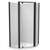 Sierra 1000mm Angled Shower for Tiled Walls 2-Sided Black 1SI2K11CTL1X