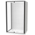 Sierra 1200 x 900mm Rectangle Shower For Tiled Walls 2-Sided 1200mm Pivot Door Black 1SI2K29STL2X