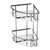 Universal Shelf 295 x 220 x 350mm 2 Tier Basket Corner Polished Stainless Steel UBCSTT