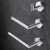 Heiko Towel Rail 750 x 55mm Brushed Stainless Steel HTR700B