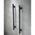 Heiko Noir Vertical Pole Towel Warmer 1000 x 45mm Vertical Black WHSPLV1000N