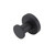 Centro Nero Robe Hook 50 x 50mm Round Black YCRHRN
