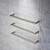 Strata Genesis Towel Warmer 460 x 32mm Single Brushed Nickel WGS460BN
