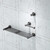 Aura Robe Hook 40 x 40mm Gunmetal AURHGM