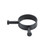 Heiko Noir Vertical Pole Robe Hook 80 x 70 x 15mm Black WHSPRHN