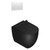 Sfera Floor Mount Toilet Package Matt Black/White Panel VPS54RSL.NS.WH