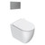 Sfera Floor Mount Toilet Package Matt White/Chrome Panel VPS54RSL.BM.CR