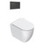 Sfera Floor Mount Toilet Package Matt White/Gunmetal Panel VPS54RSL.BM.GM