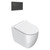 Sfera Floor Mount Toilet Package White/Slim Seat Gunmetal Panel VPS54RSL.GM