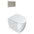 Sfera Floor Mount Toilet Package White/Thick Seat Brushed Nickel VPS54RST.BN