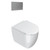 Sfera Floor Mount Toilet Package White/Thick Seat Chrome Panel VPS54RST.CR