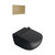 Sfera Wall Hung Toilet Package Matt Black/Brushed Brass Panel VSF54RSL.NS.BB