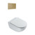 Sfera Wall Hung Toilet Package Matt White/Brushed Brass Panel VSF54RSL.BM.BB
