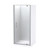 Eclipse Shower Enclosure 900mm Square 3-Sided Flat Wall Satin 1EC2S999FL9X