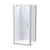 Eclipse Shower Enclosure 900mm Square 2-Sided Flat Wall Satin 1EC2S99SFL9X