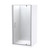 Eclipse Shower Enclosure 1000mm Square 3-Sided Flat Wall Satin 1EC2S111FL1X