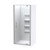 Eclipse Shower Enclosure 900mm Square 3-Sided Moulded Wall Satin 1EC2S999MB9X