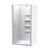 Eclipse Shower Enclosure 1000mm Square 3-Sided Moulded Wall Satin 1EC2S111MB1X