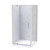 Eclipse Shower For Tiled Walls 1000mm Square 2-Wall White 1EC2W11STL1X