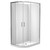 Luna Shower Enclosure 1200 x 800mm Round Flat Wall Bright 1LU2B28RFLRX
